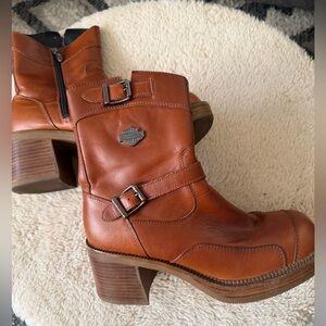 Harley-Davidson Women's Brown Leather Boots